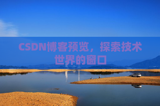 CSDN博客预览,探索技术世界的窗口